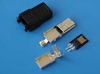 Разъем mini USB (п) на кабель, 5 контактов (пайка) (MUBS-05PNO) USB/M-SP-1